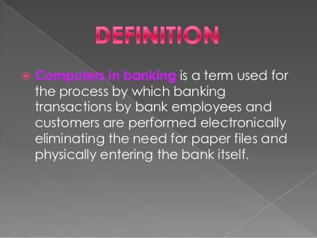 essay on uses of computer in banks